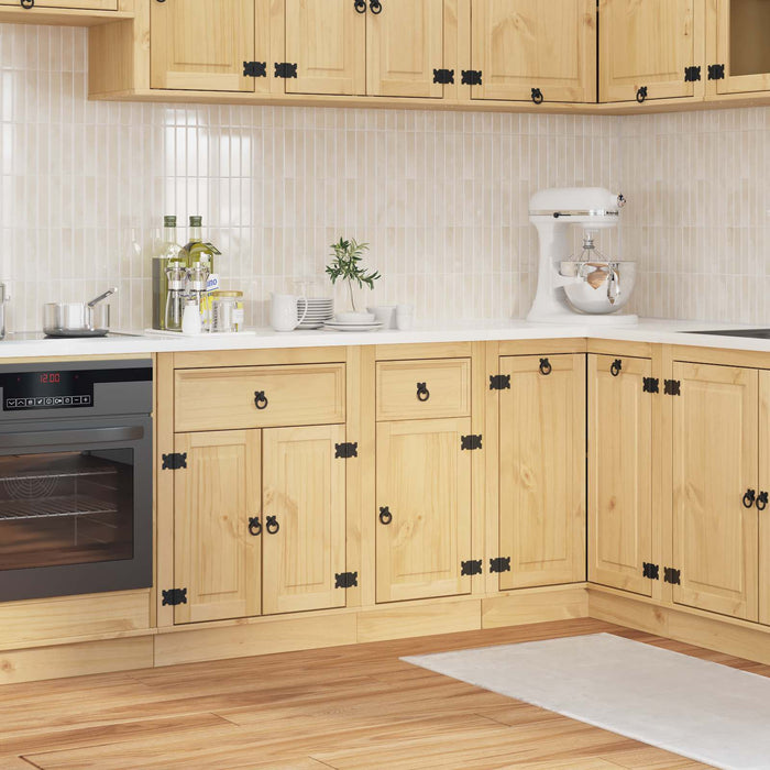 Dulap cu sertar Miere 40 x 46 x 81,5 cm Lemn de pin masiv - WALTI WALTI