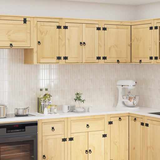 Dulap cu raft cu ușă Miere 60 x 32 x 40 cm Lemn de pin masiv - WALTI WALTI