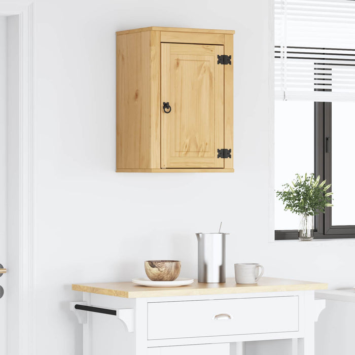 Dulap cu raft cu ușă Miere 60 x 32 x 40 cm Lemn de pin masiv - WALTI WALTI