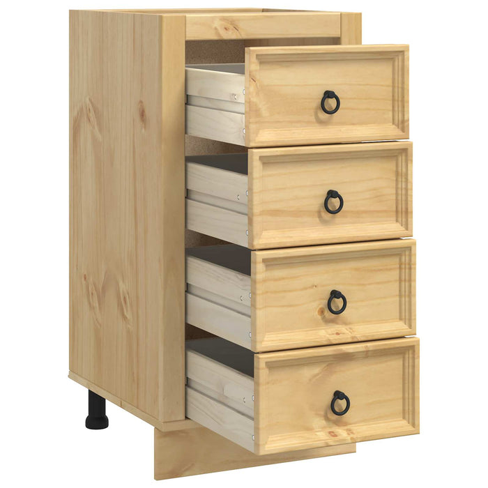 Dulap cu sertar Miere 40 x 46 x 81,5 cm Lemn de pin masiv - WALTI WALTI