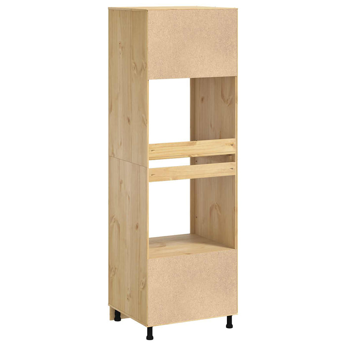 Dulap cu raft cu ușă Miere 66 x 58 x 207 cm Lemn de pin masiv - WALTI WALTI