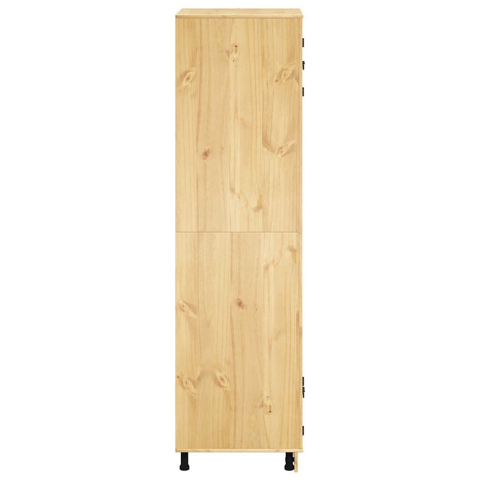 Dulap cu raft cu ușă Miere 66 x 58 x 207 cm Lemn de pin masiv - WALTI WALTI