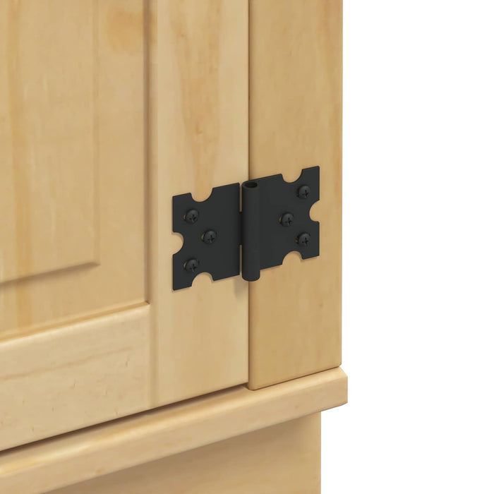 Dulap cu raft cu ușă Miere 60 x 32 x 40 cm Lemn de pin masiv - WALTI WALTI