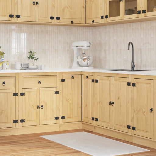 Dulap cu raft cu ușă Miere 60 x 32 x 40 cm Lemn de pin masiv - WALTI WALTI