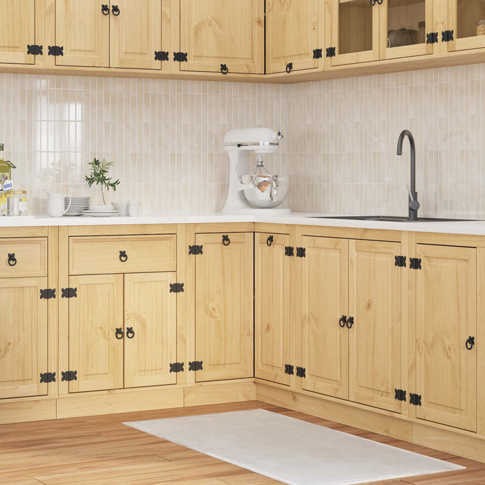 Dulap cu raft cu ușă Miere 60 x 32 x 40 cm Lemn de pin masiv - WALTI WALTI