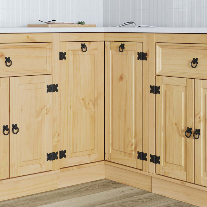 Dulap cu raft cu ușă Miere 60 x 32 x 40 cm Lemn de pin masiv - WALTI WALTI