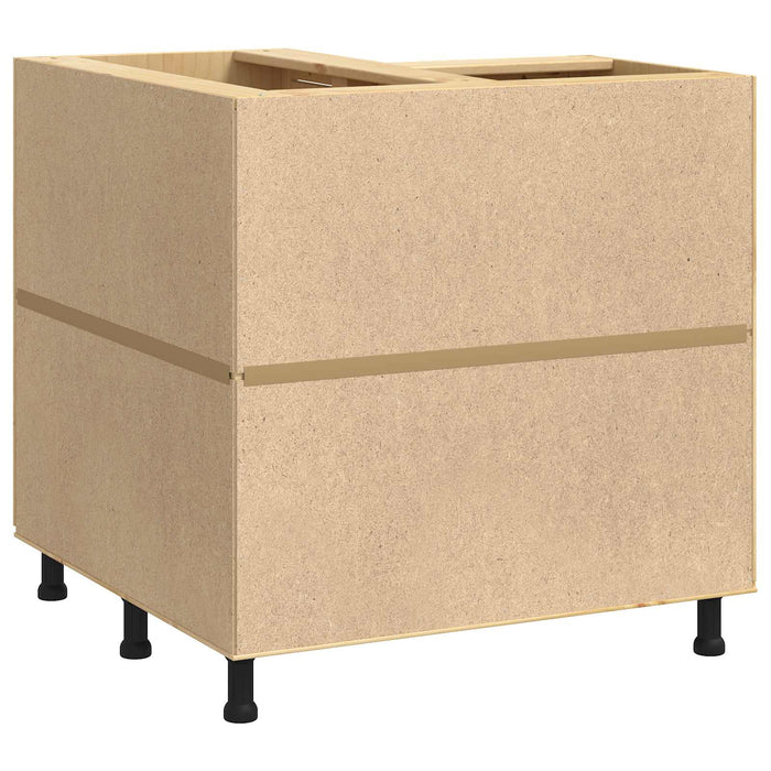 Dulap cu raft cu ușă Miere 60 x 32 x 40 cm Lemn de pin masiv - WALTI WALTI