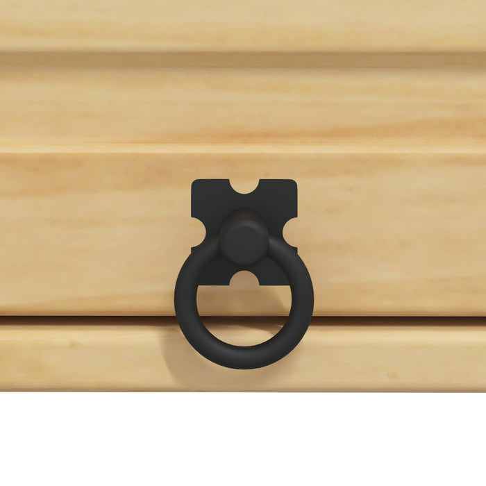 Dulap cu raft cu ușă Miere 80 x 80 x 60 cm Lemn de pin masiv - WALTI WALTI