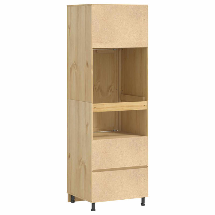 Dulap cu raft cu ușă Miere 60 x 32 x 40 cm Lemn de pin masiv - WALTI WALTI