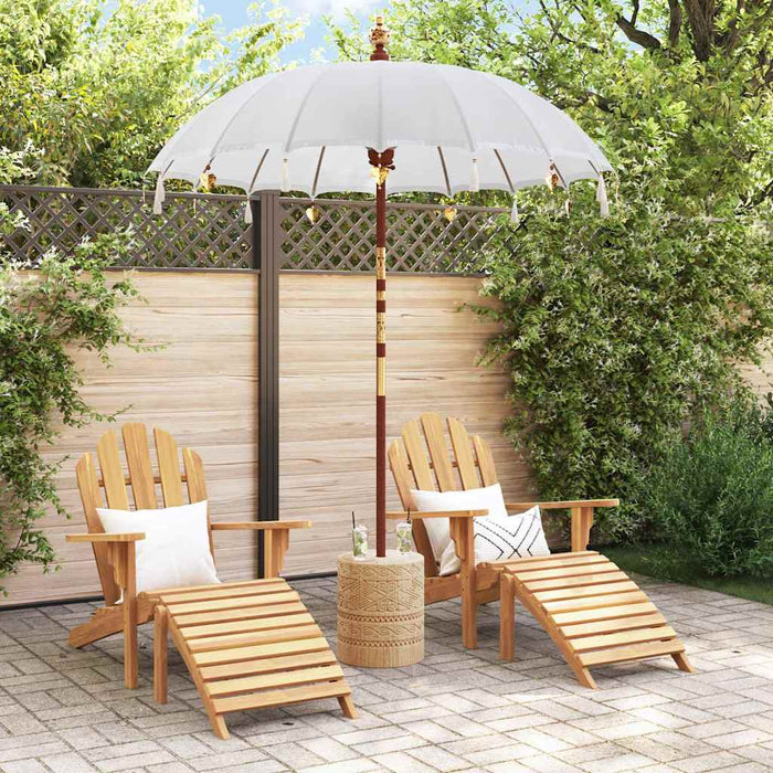 Parasol Balinez Crem 190 x 190 x 260 cm - WALTI WALTI
