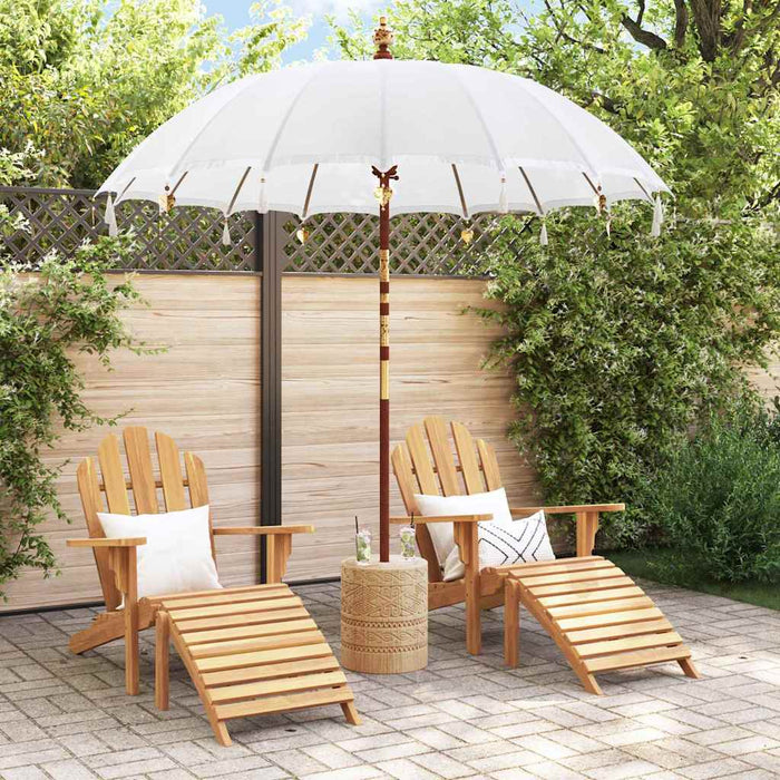 Parasol Balinez Crem 220 x 220 x 260 cm - WALTI WALTI