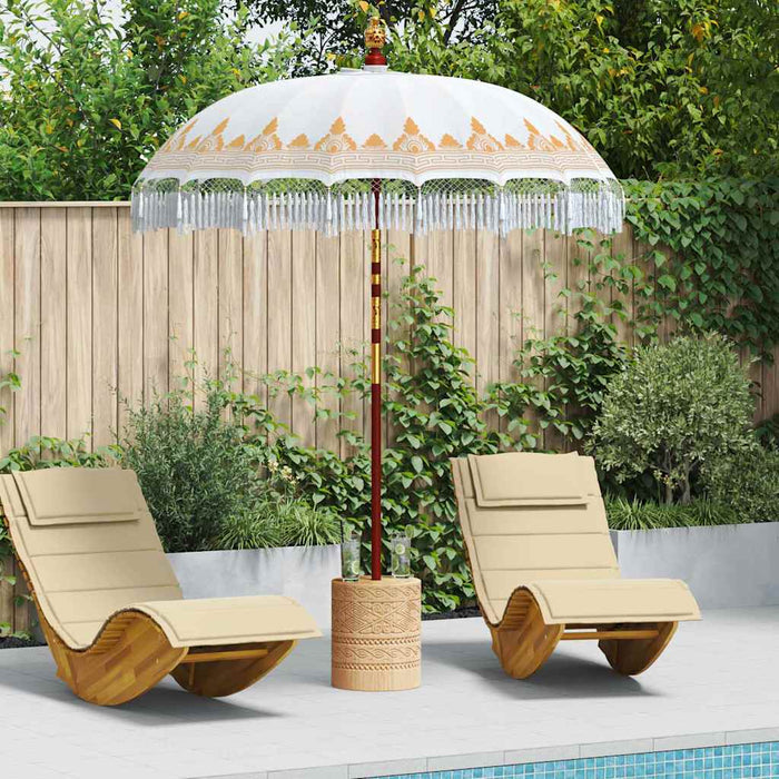Parasol Balinez Crem 190 x 190 x 260 cm - WALTI WALTI