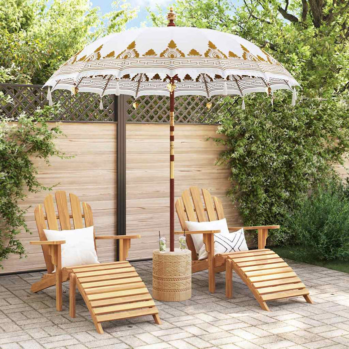 Parasol Balinez Crem 215 x 215 x 260 cm - WALTI WALTI