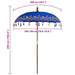 Parasol Balinez albastru 185 x 185 x 260 cm - WALTI WALTI