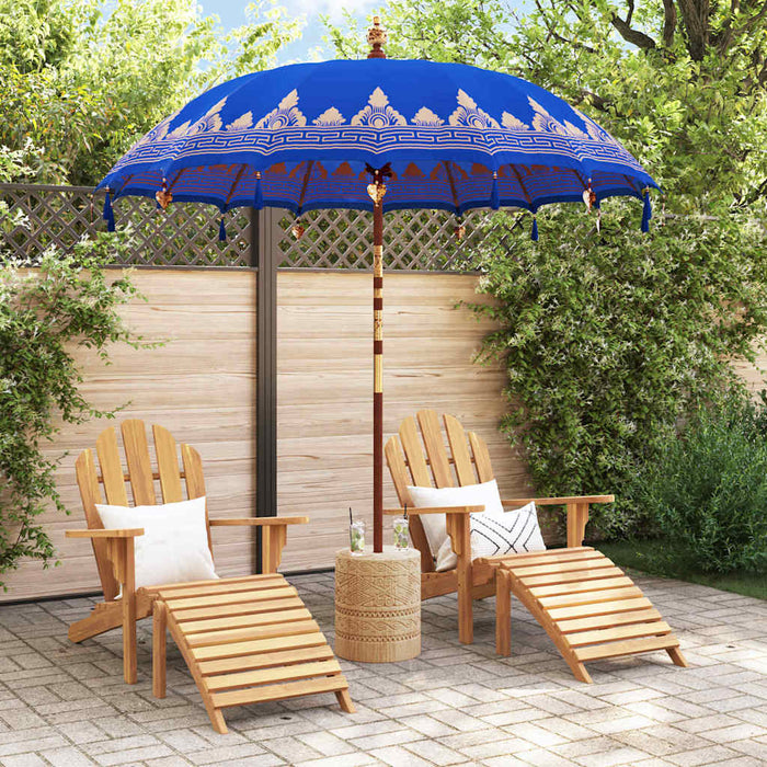 Parasol Balinez albastru 215 x 215 x 260 cm WALTI