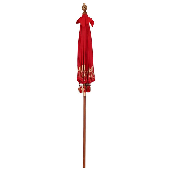 Parasol Balinez Roșu 185 x 185 x 260 cm - WALTI WALTI
