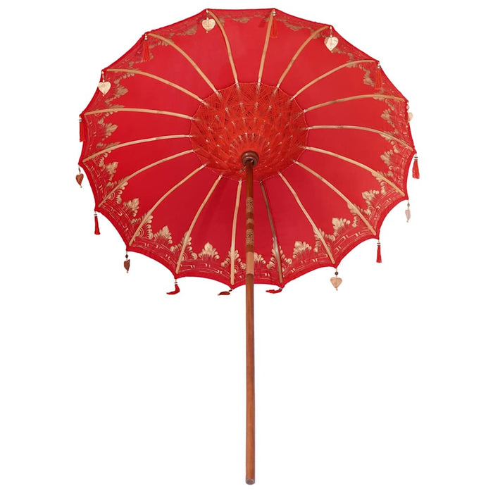 Parasol Balinez Roșu 185 x 185 x 260 cm - WALTI WALTI