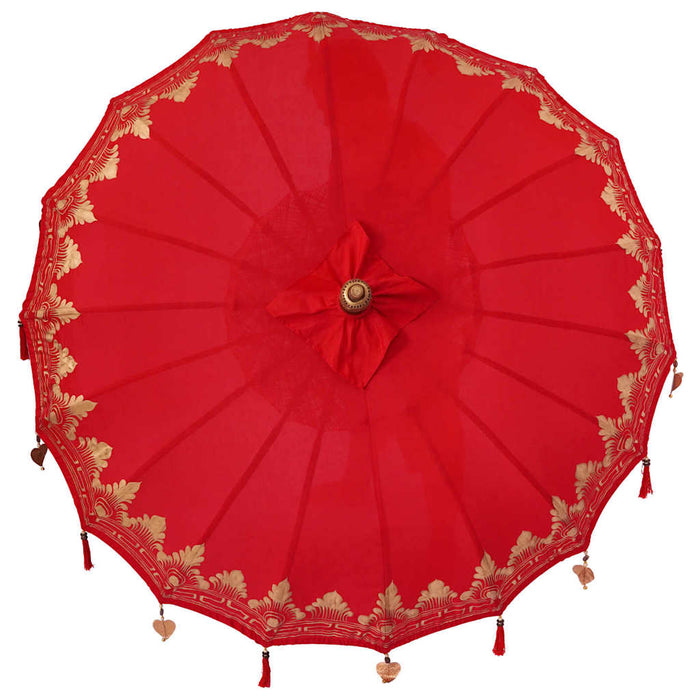 Parasol Balinez Roșu 185 x 185 x 260 cm - WALTI WALTI