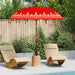 Parasol Balinez Roșu 215 x 215 x 260 cm - WALTI WALTI