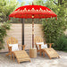 Parasol Balinez Roșu 215 x 215 x 260 cm - WALTI WALTI