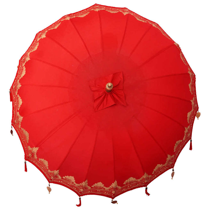 Parasol Balinez Roșu 215 x 215 x 260 cm - WALTI WALTI