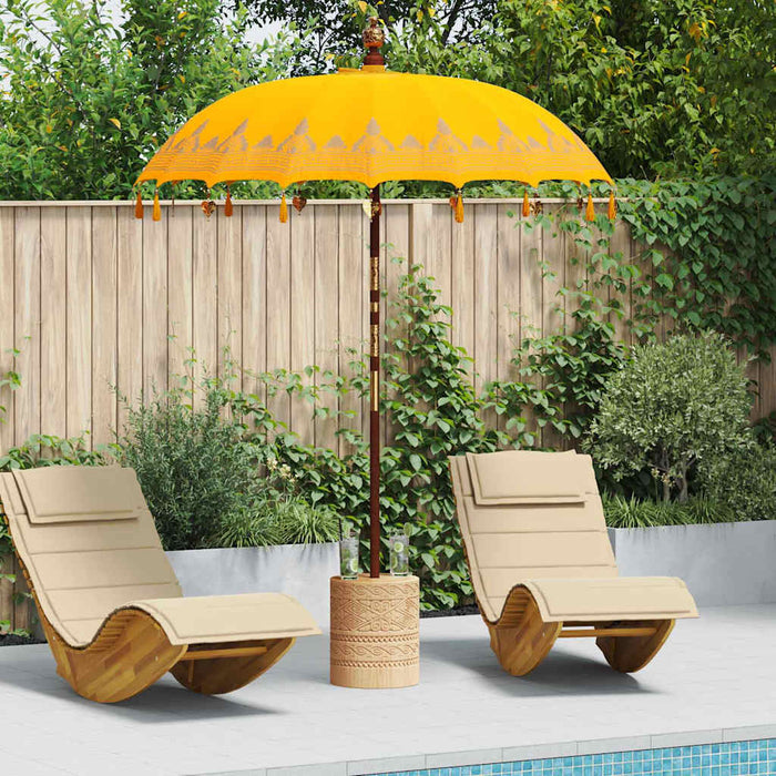 Parasol Balinez Galben 185 x 185 x 260 cm - WALTI WALTI