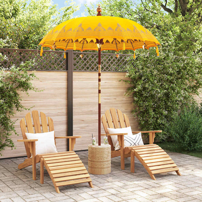 Parasol Balinez Galben 185 x 185 x 260 cm - WALTI WALTI
