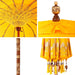 Parasol Balinez Galben 215 x 215 x 260 cm - WALTI WALTI
