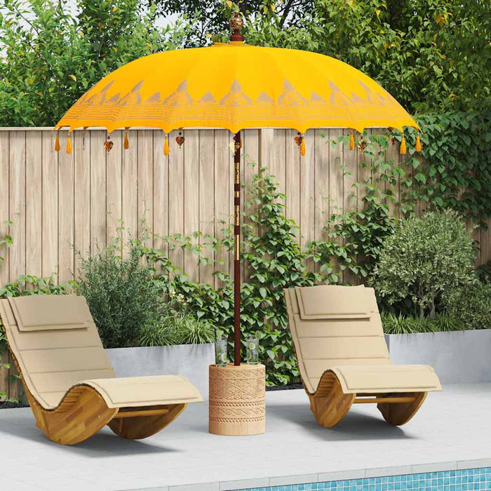 Parasol Balinez Galben 215 x 215 x 260 cm - WALTI WALTI