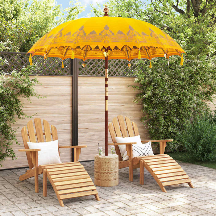 Parasol Balinez Galben 215 x 215 x 260 cm - WALTI WALTI