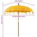 Parasol Balinez Galben 215 x 215 x 260 cm - WALTI WALTI