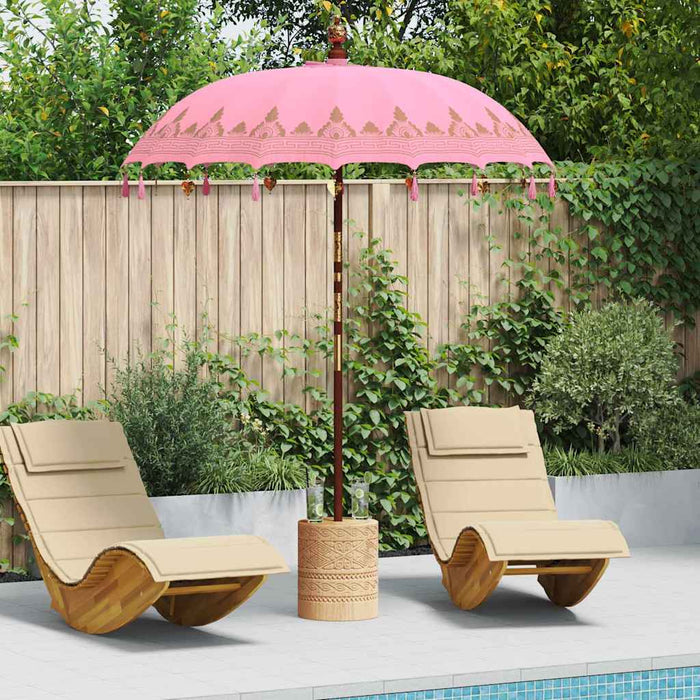 Parasol Balinez Roz 185 x 185 x 260 cm - WALTI WALTI