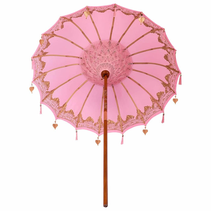 Parasol Balinez Roz 185 x 185 x 260 cm - WALTI WALTI