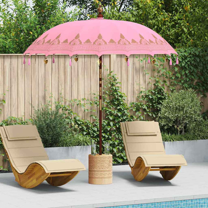 Parasol Balinez Roz 215 x 215 x 260 cm - WALTI WALTI