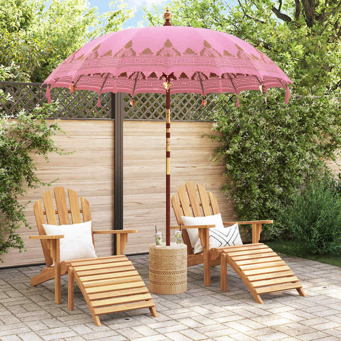 Parasol Balinez Roz 215 x 215 x 260 cm - WALTI WALTI