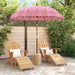 Parasol Balinez Roz 215 x 215 x 260 cm - WALTI WALTI