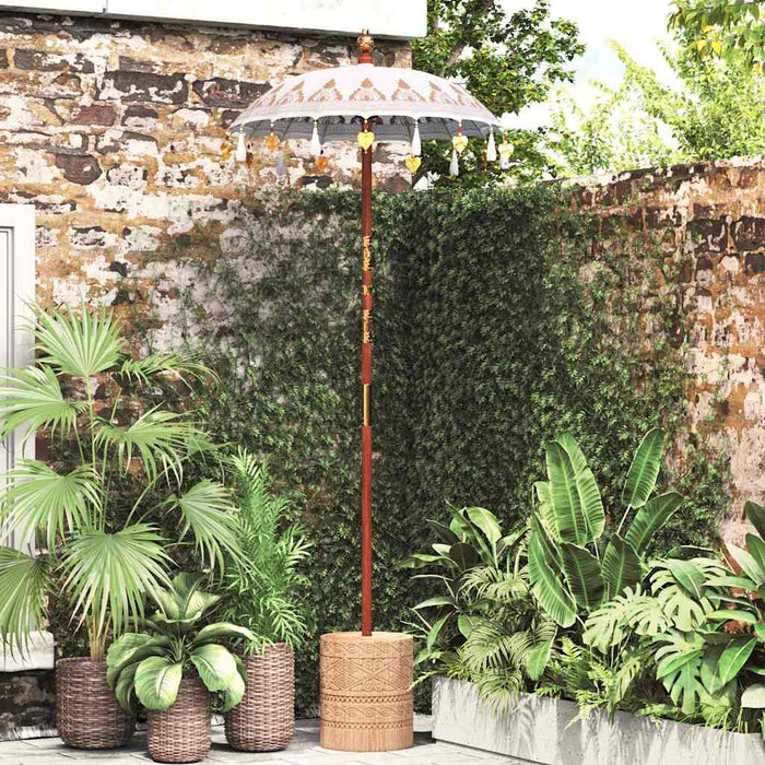 Parasol Balinez Crem 125 x 125 x 260 cm - WALTI WALTI