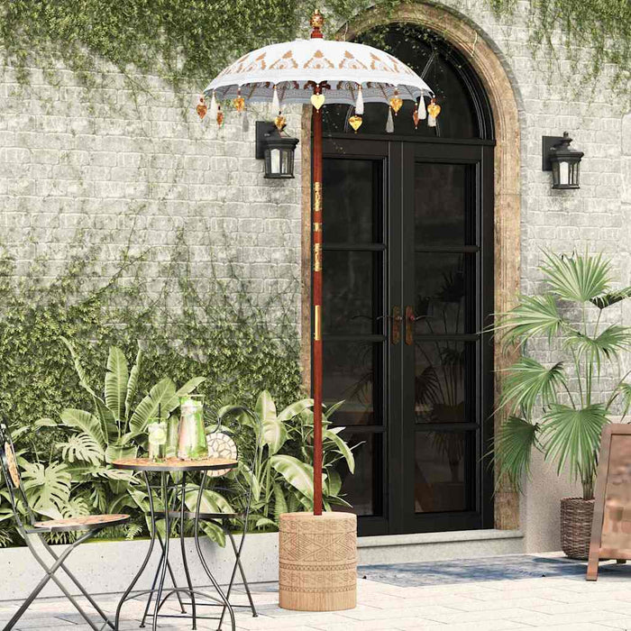 Parasol Balinez Crem 125 x 125 x 260 cm - WALTI WALTI