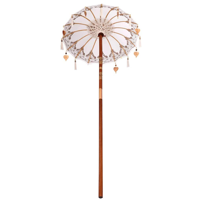 Parasol Balinez Crem 125 x 125 x 260 cm - WALTI WALTI
