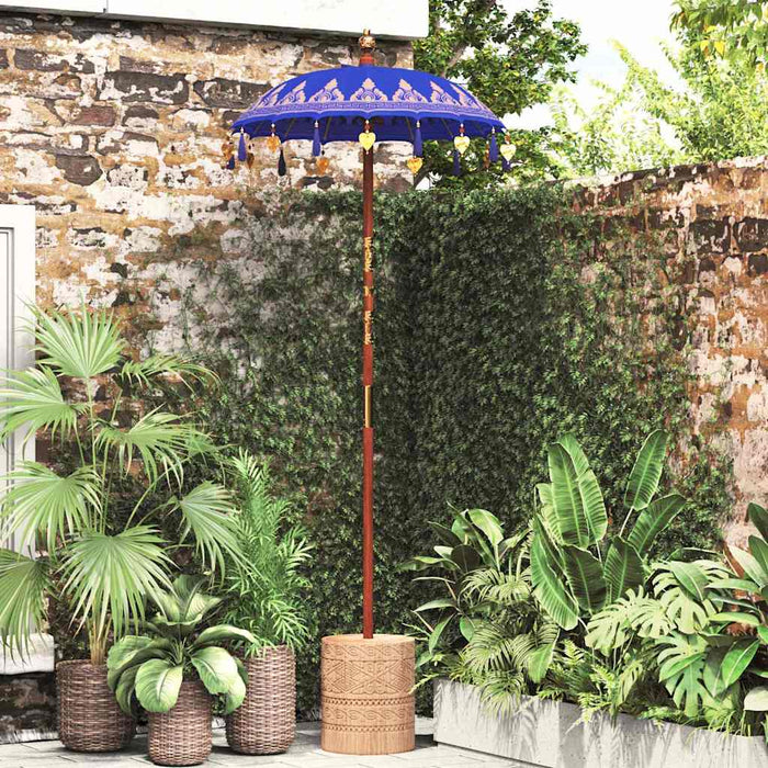 Parasol Balinez albastru 125 x 125 x 260 cm WALTI