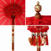 Parasol Balinez Roșu 125 x 125 x 260 cm - WALTI WALTI