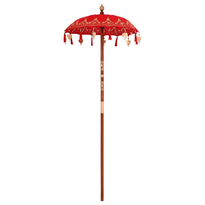 Parasol Balinez Roșu 125 x 125 x 260 cm - WALTI WALTI