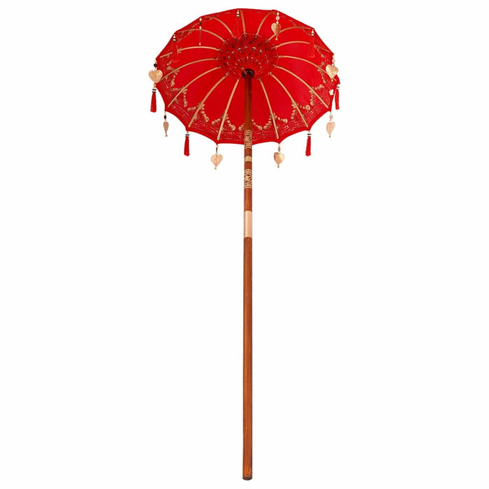 Parasol Balinez Roșu 125 x 125 x 260 cm - WALTI WALTI