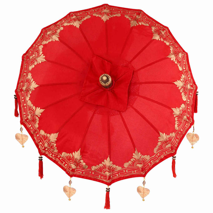 Parasol Balinez Roșu 125 x 125 x 260 cm - WALTI WALTI