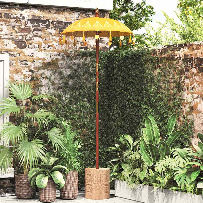 Parasol Balinez Galben 125 x 125 x 260 cm - WALTI WALTI