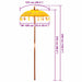 Parasol Balinez Galben 125 x 125 x 260 cm - WALTI WALTI