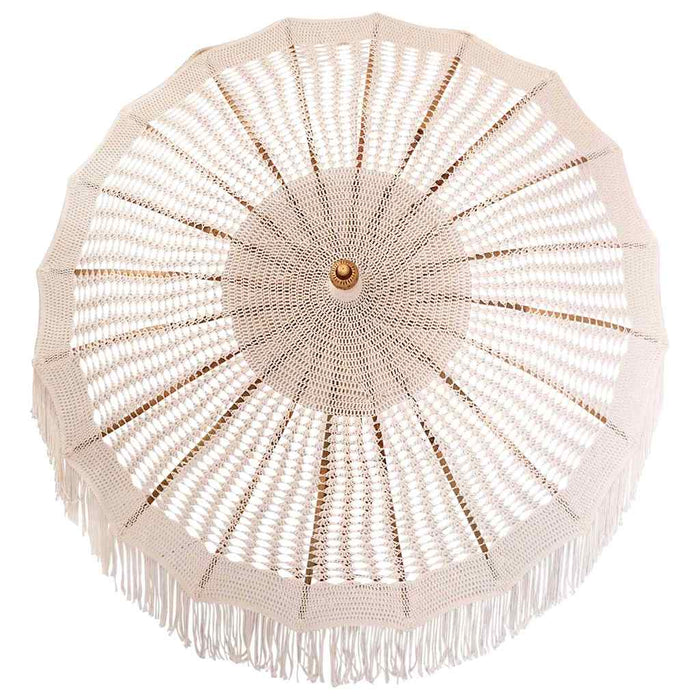 Umbrelă macramé Crem 190 x 190 x 260 cm - WALTI WALTI