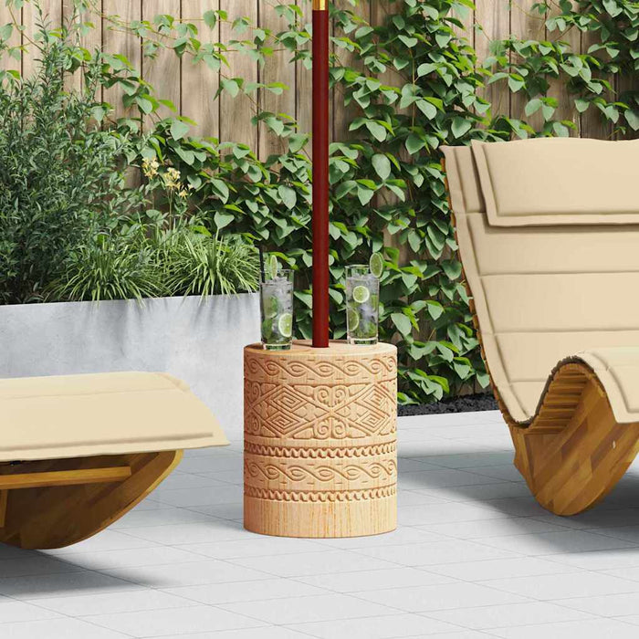 Bază pentru umbrelă natural Ø34 x 40 cm Lemn masiv WALTI