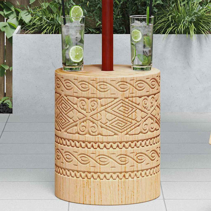 Bază pentru umbrelă natural Ø34 x 40 cm Lemn masiv WALTI
