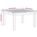 Masă de cafea Maro 60 x 60 x 36 cm Lemn solid de tec - WALTI WALTI